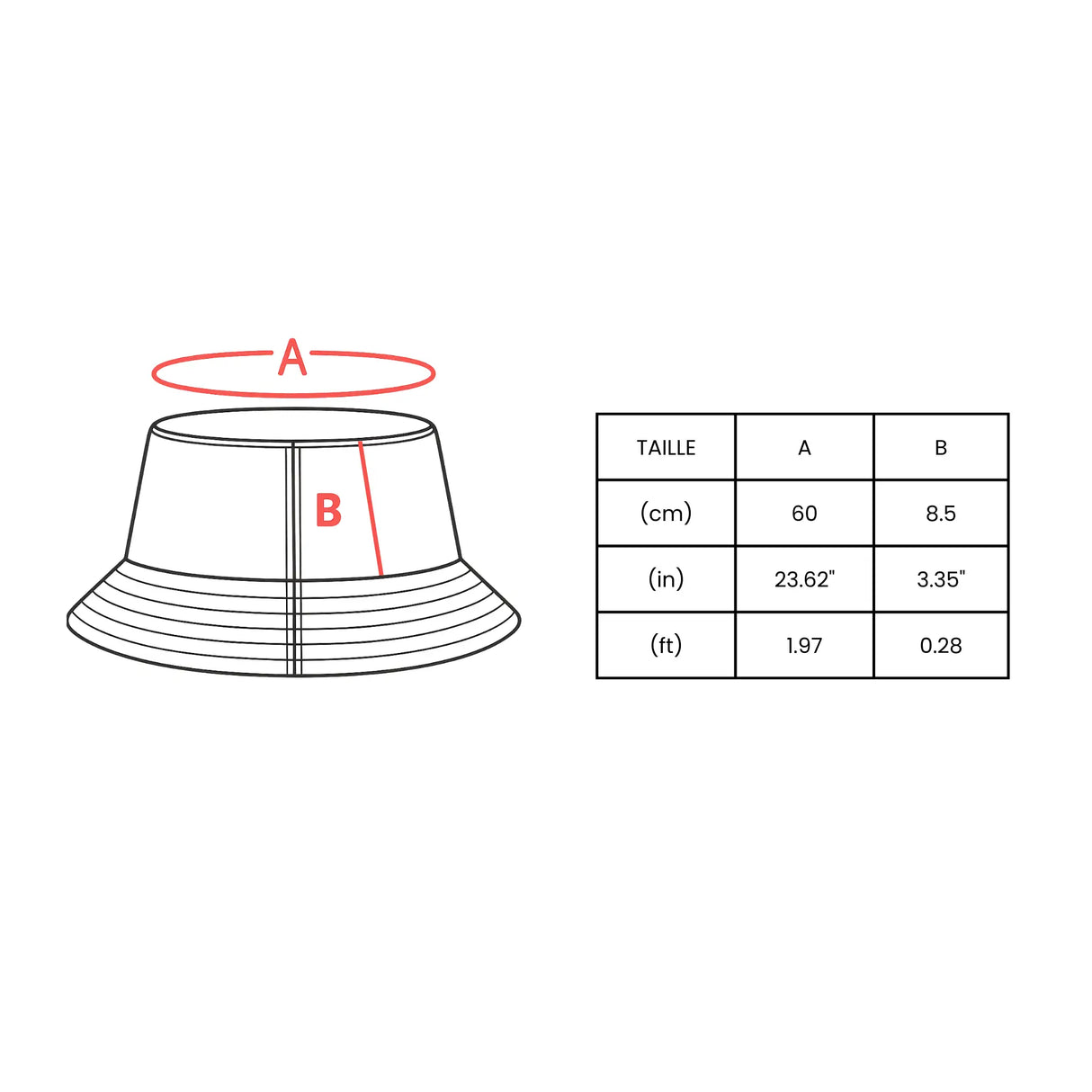 Chapeau bob guyana coton brodé couleurs vives et léger