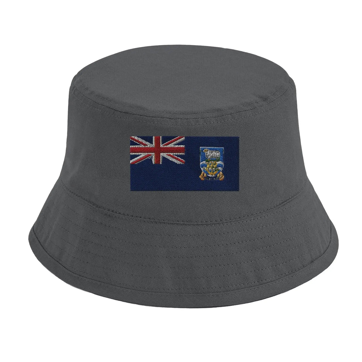Chapeau bob îles malouines coton brodé léger tendance