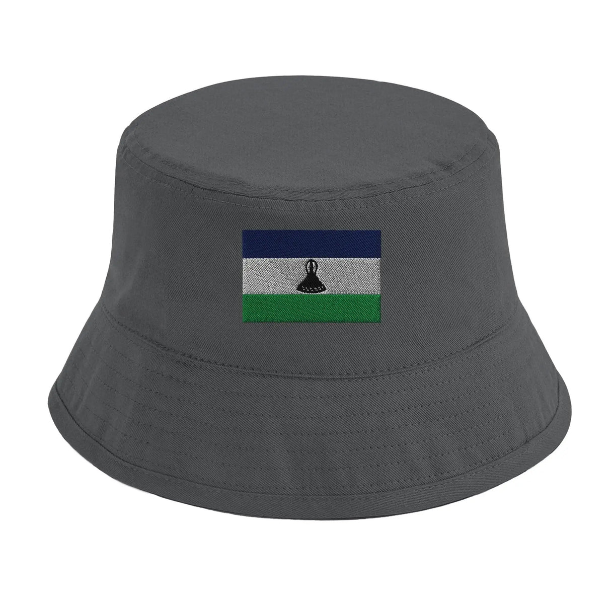 Chapeau bob lesotho brodé en coton léger et tendance