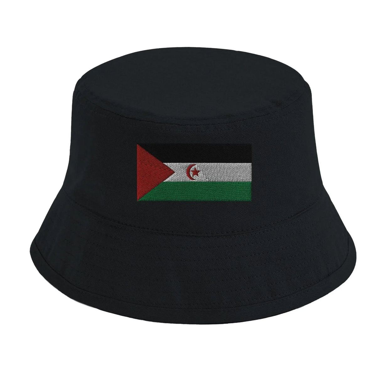Chapeau bob république arabe sahraouie coton brodé tendance