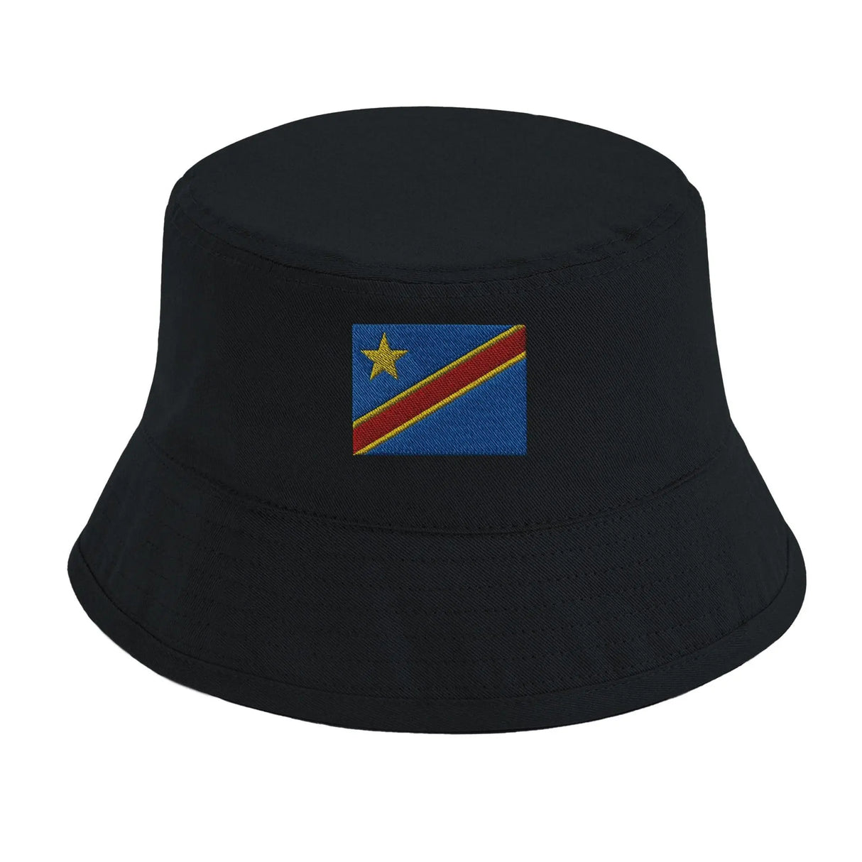 Chapeau bob république démocratique du congo coton brodé
