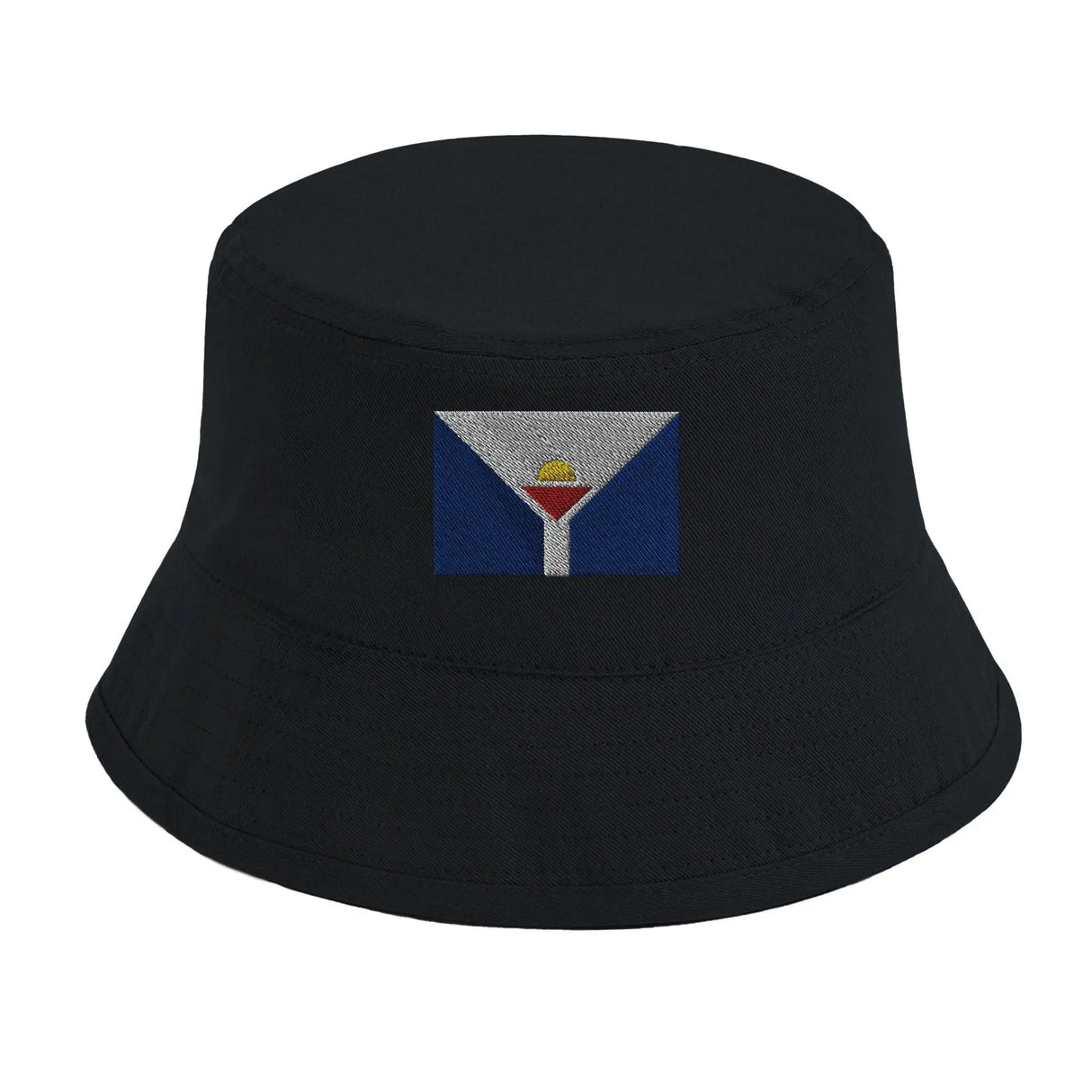 Chapeau bob saint-martin coton brodé style antilles française