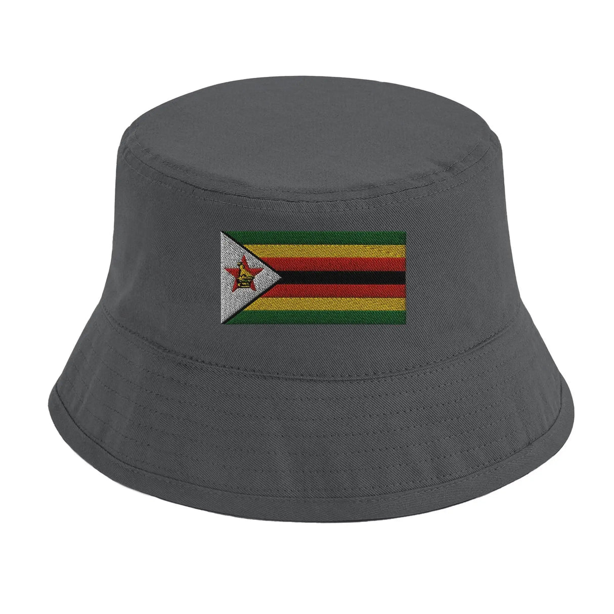 Chapeau bob zimbabwe brodé coton excellente respirabilité