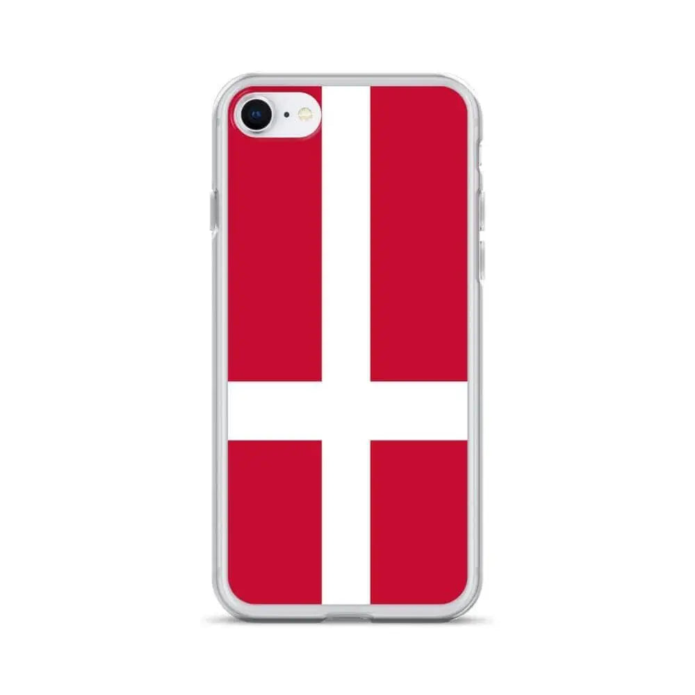 Coque iphone danemark souple motif drapeau antichoc