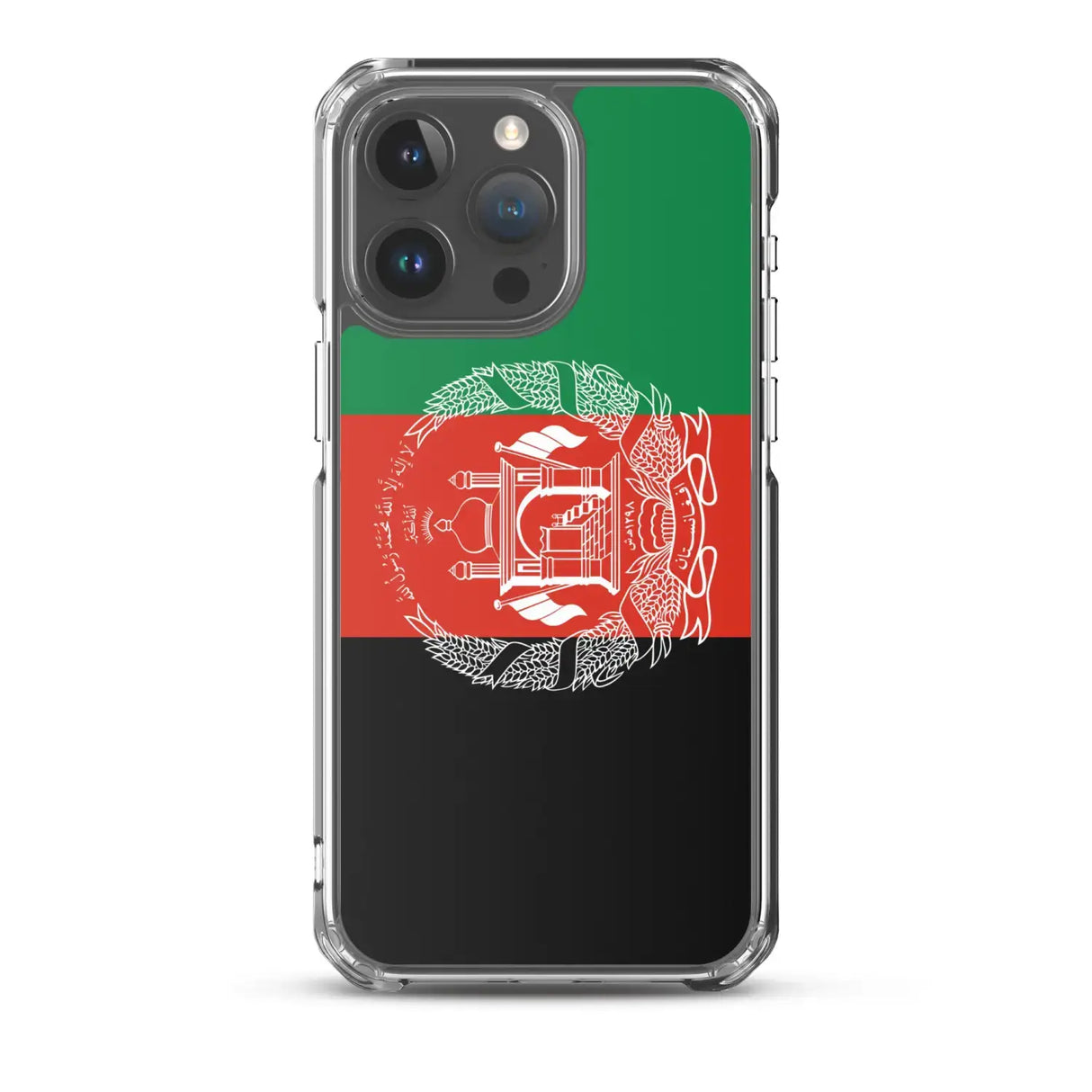 Coque iphone drapeau afghanistan souple antichoc transparente
