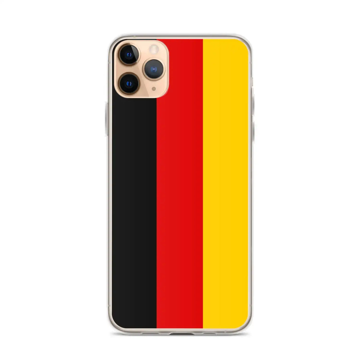 Coque iphone drapeau allemagne souple antichoc transparente