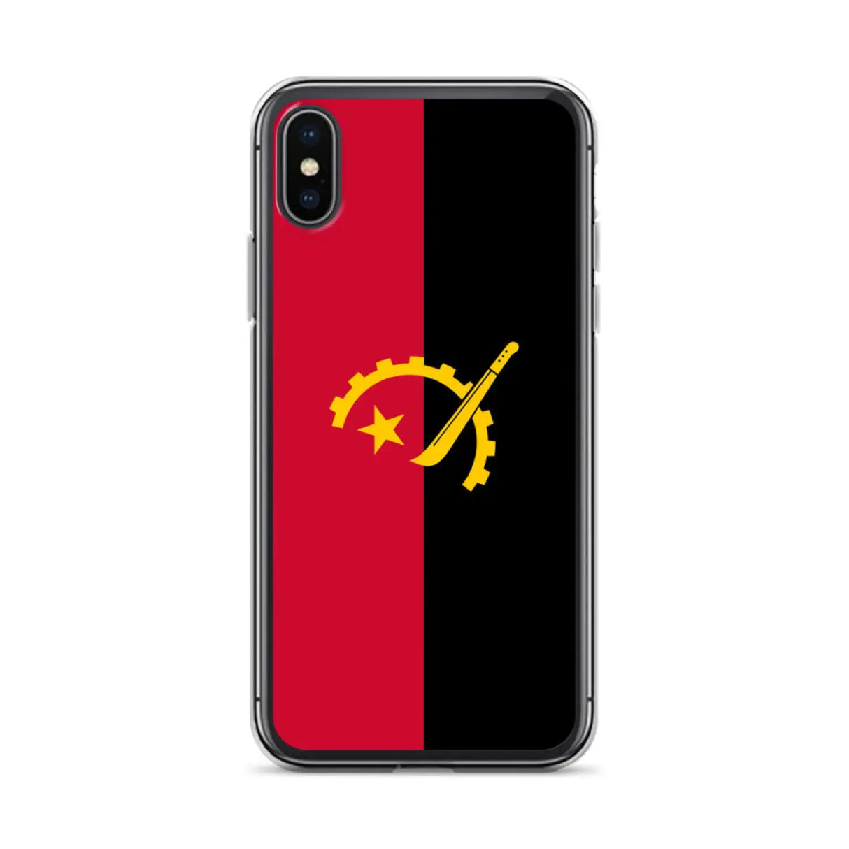 Coque iphone drapeau angola souple résistante antichoc