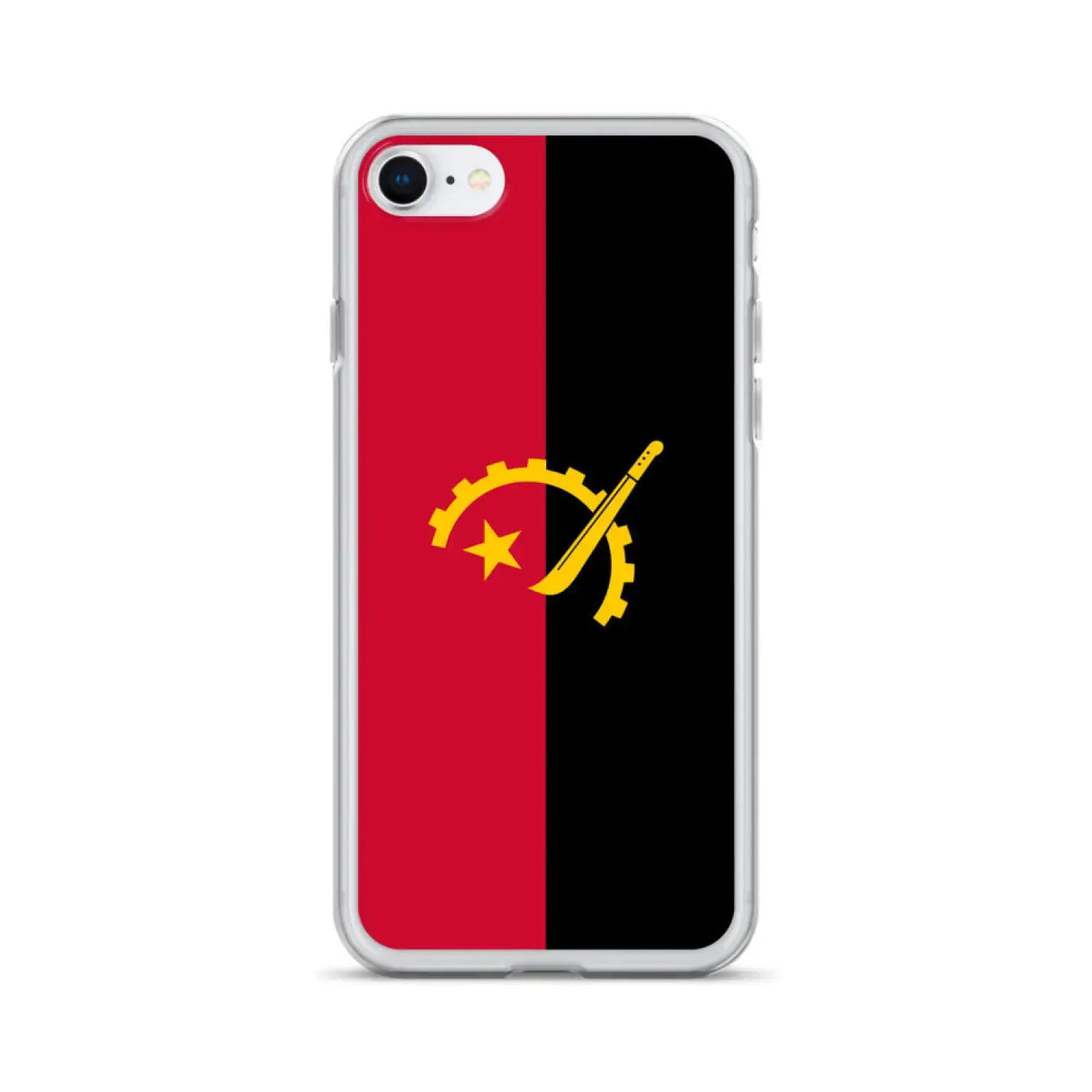 Coque iphone drapeau angola souple résistante antichoc