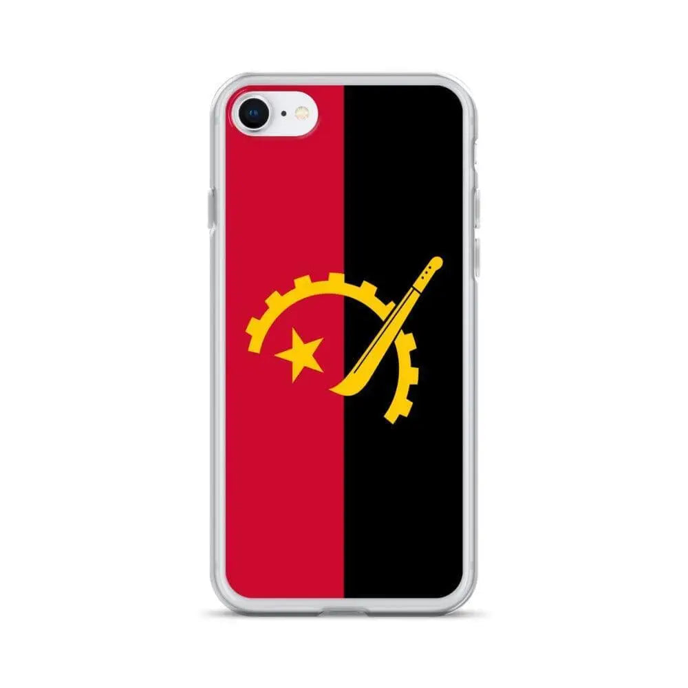 Coque iphone drapeau angola souple résistante antichoc