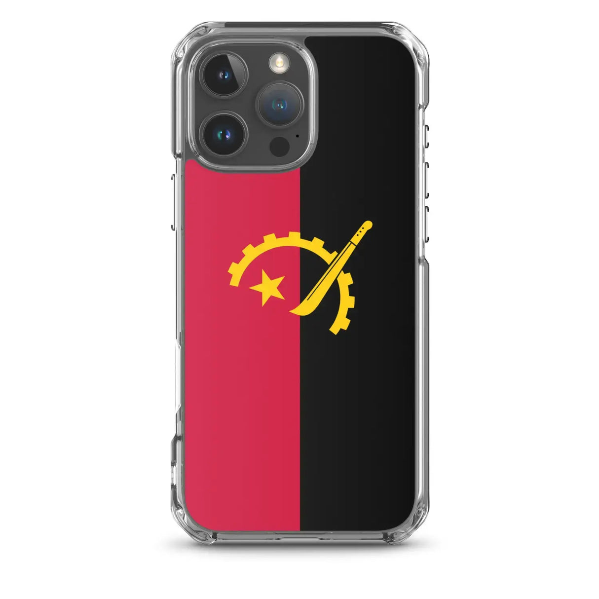Coque iphone drapeau angola souple résistante antichoc