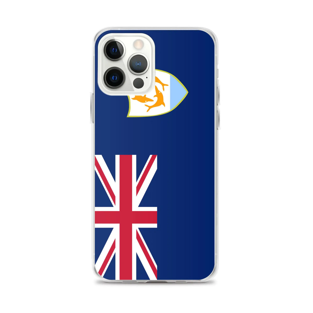 Coque iphone drapeau anguilla souple antichoc transparente