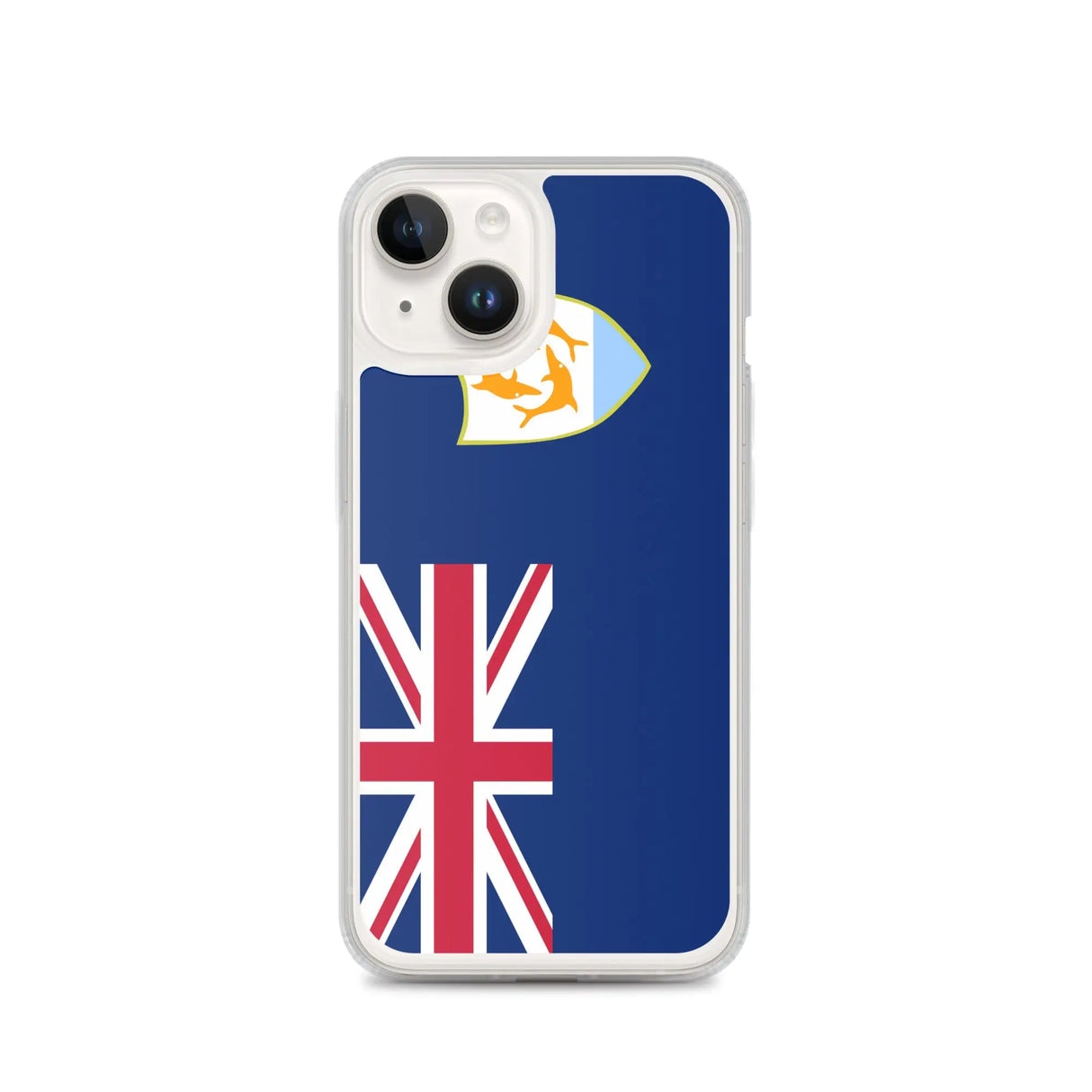 Coque iphone drapeau anguilla souple antichoc transparente