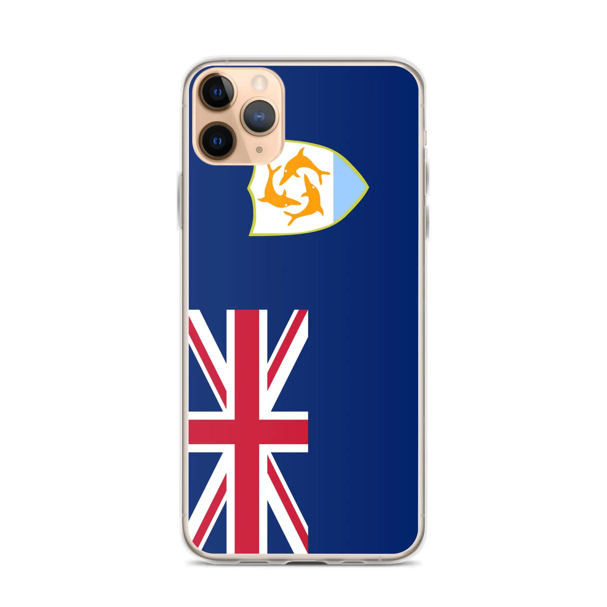 Coque iphone drapeau anguilla souple antichoc transparente