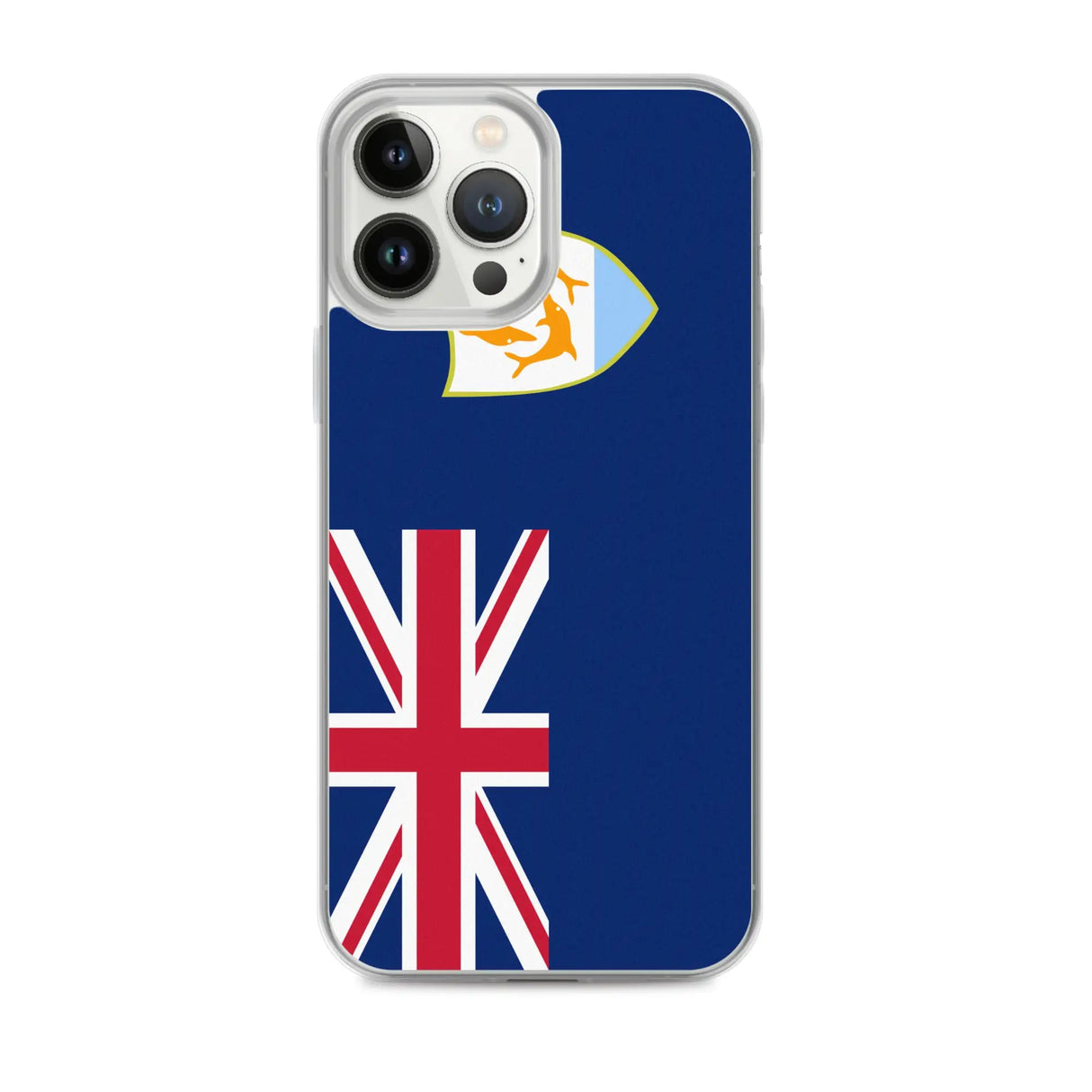 Coque iphone drapeau anguilla souple antichoc transparente