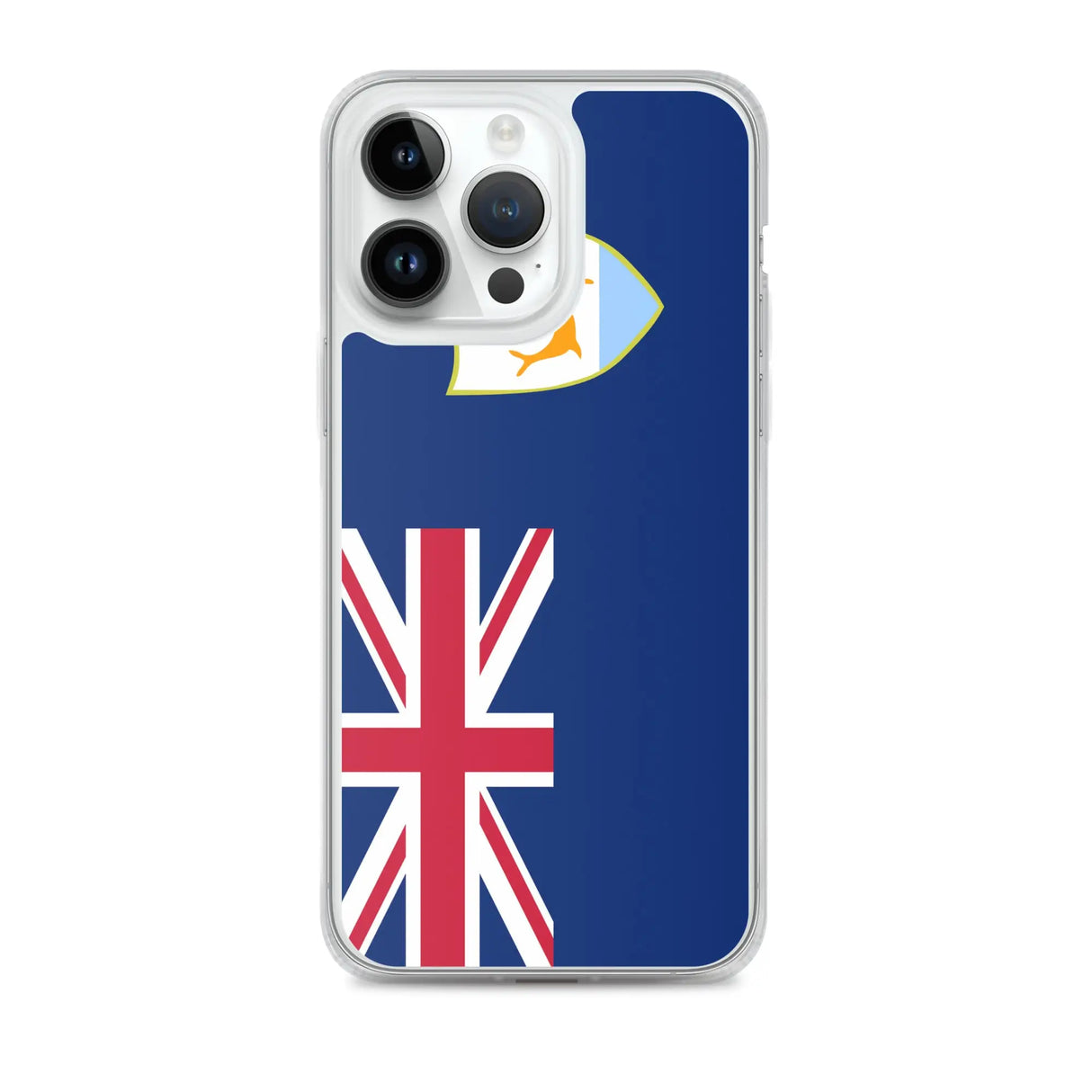 Coque iphone drapeau anguilla souple antichoc transparente
