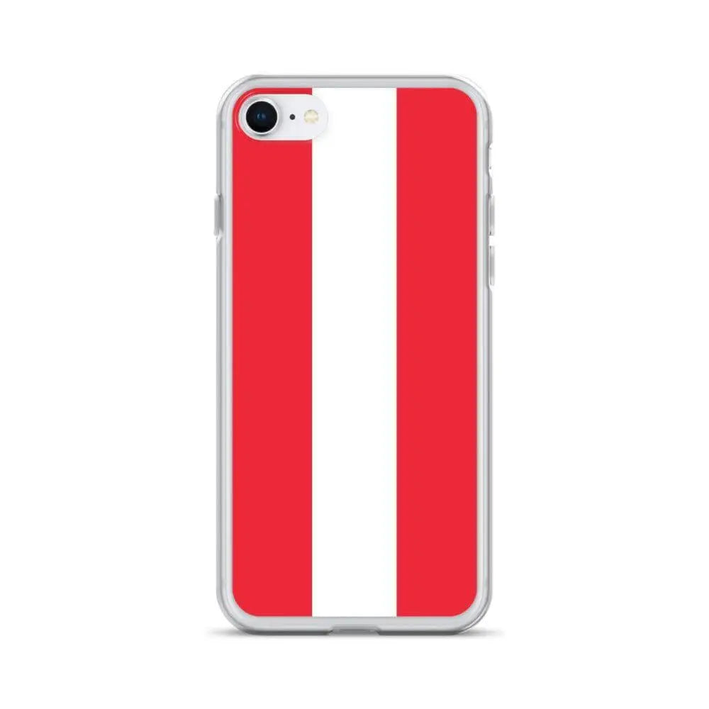 Coque iphone drapeau autriche souple antichoc transparente