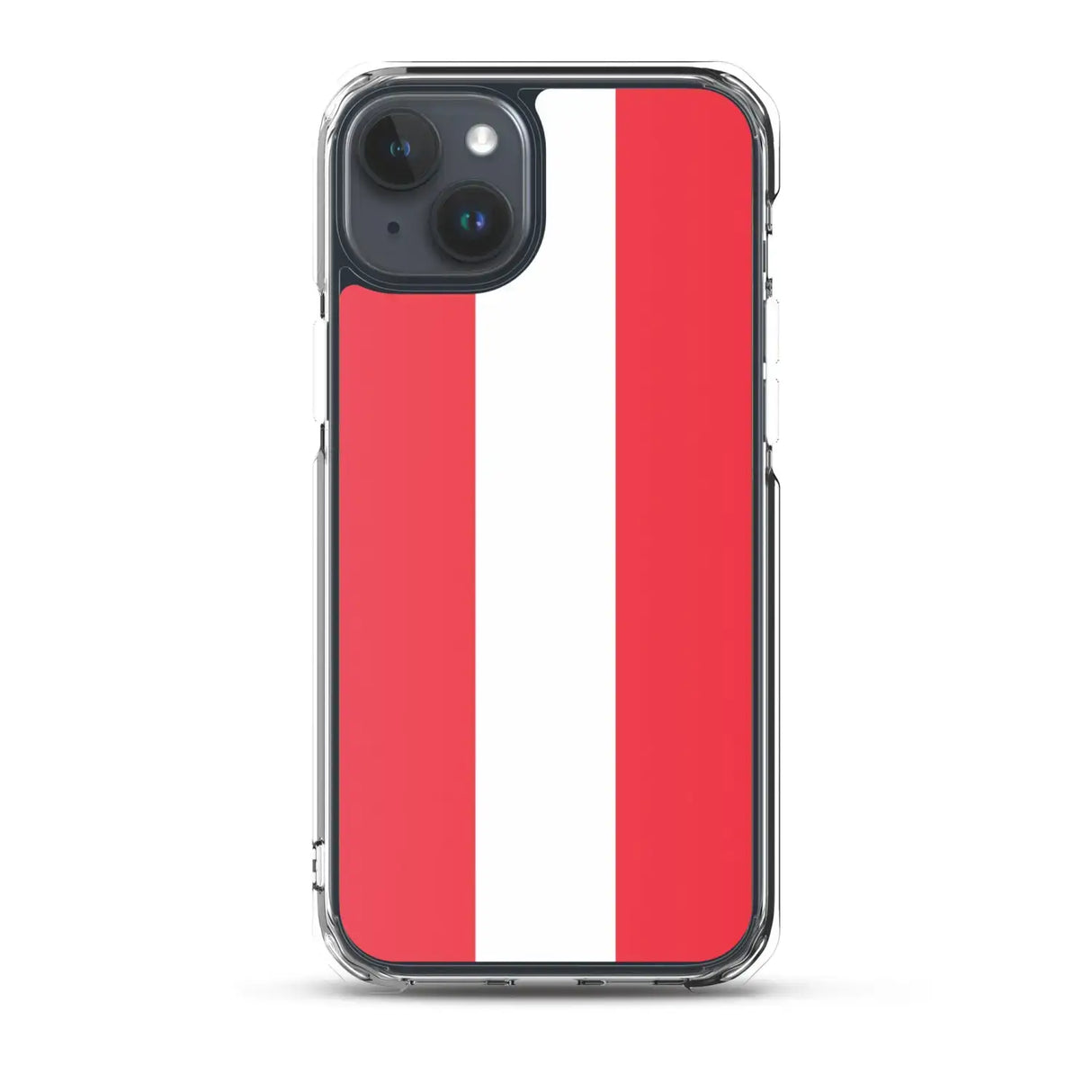 Coque iphone drapeau autriche souple antichoc transparente