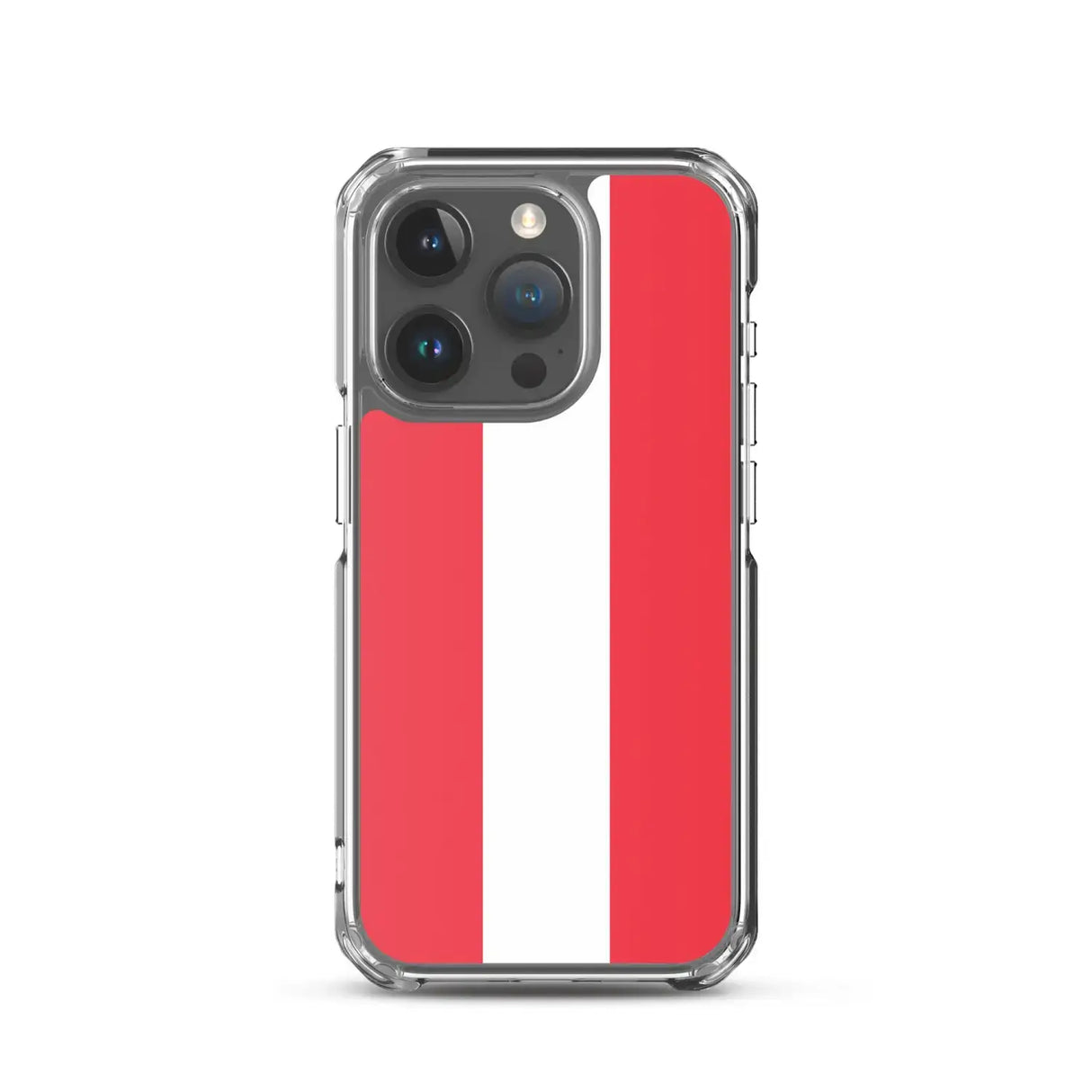 Coque iphone drapeau autriche souple antichoc transparente
