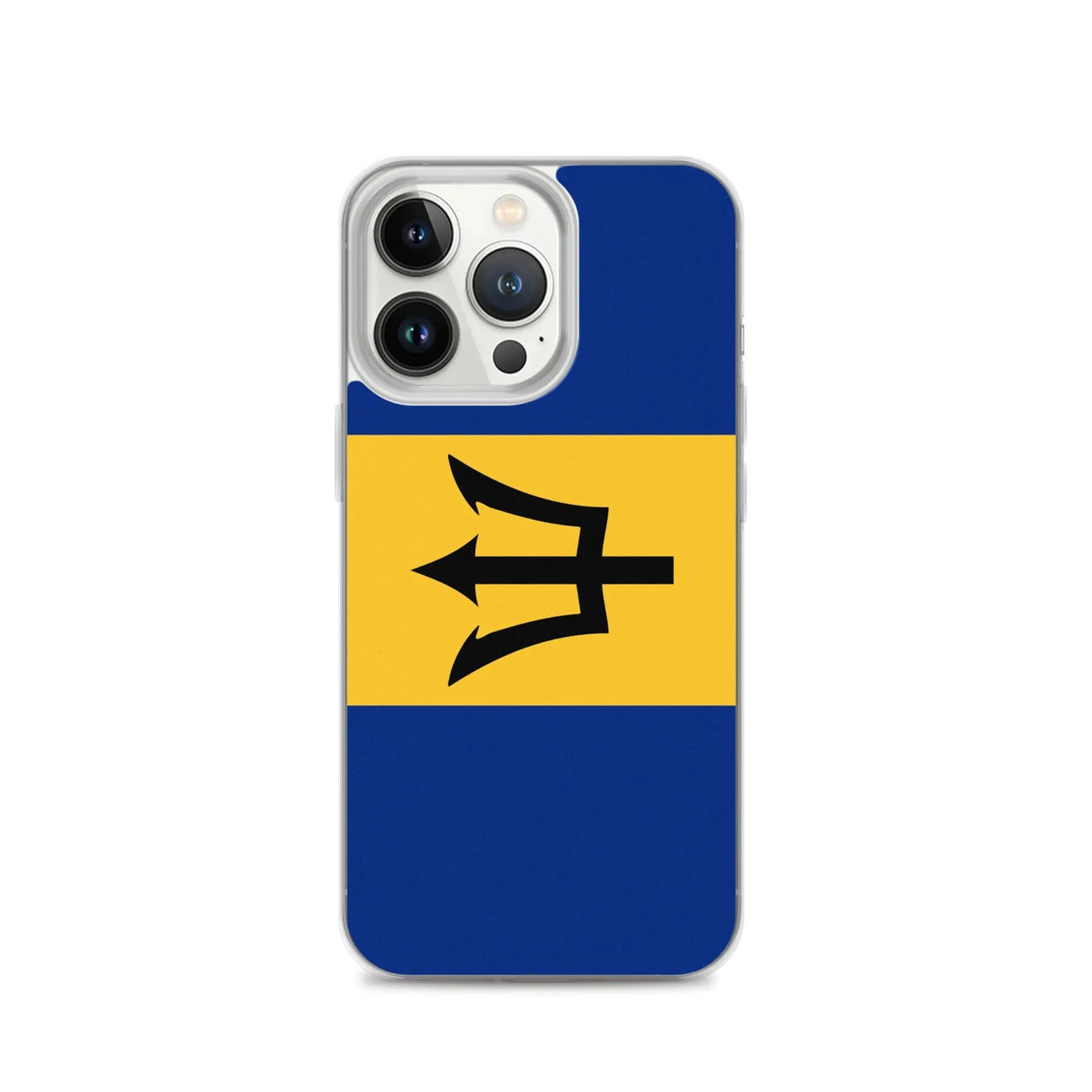 Coque iphone drapeau barbade souple antichoc transparente