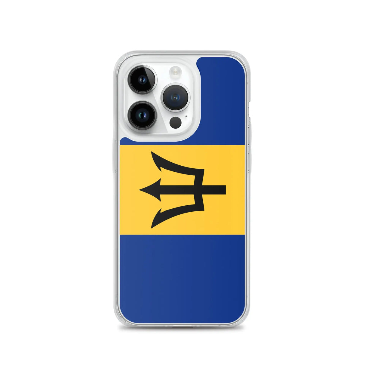 Coque iphone drapeau barbade souple antichoc transparente