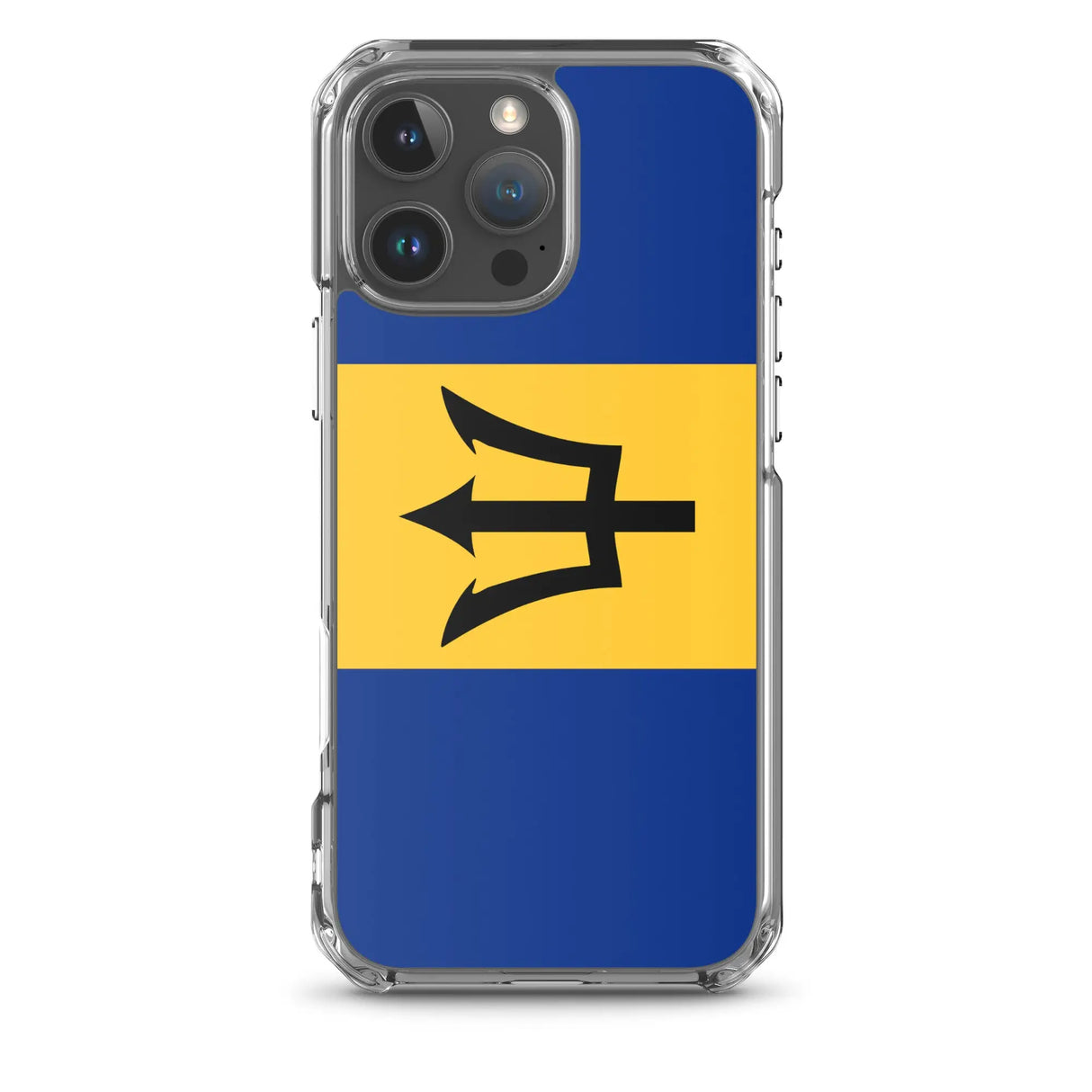 Coque iphone drapeau barbade souple antichoc transparente