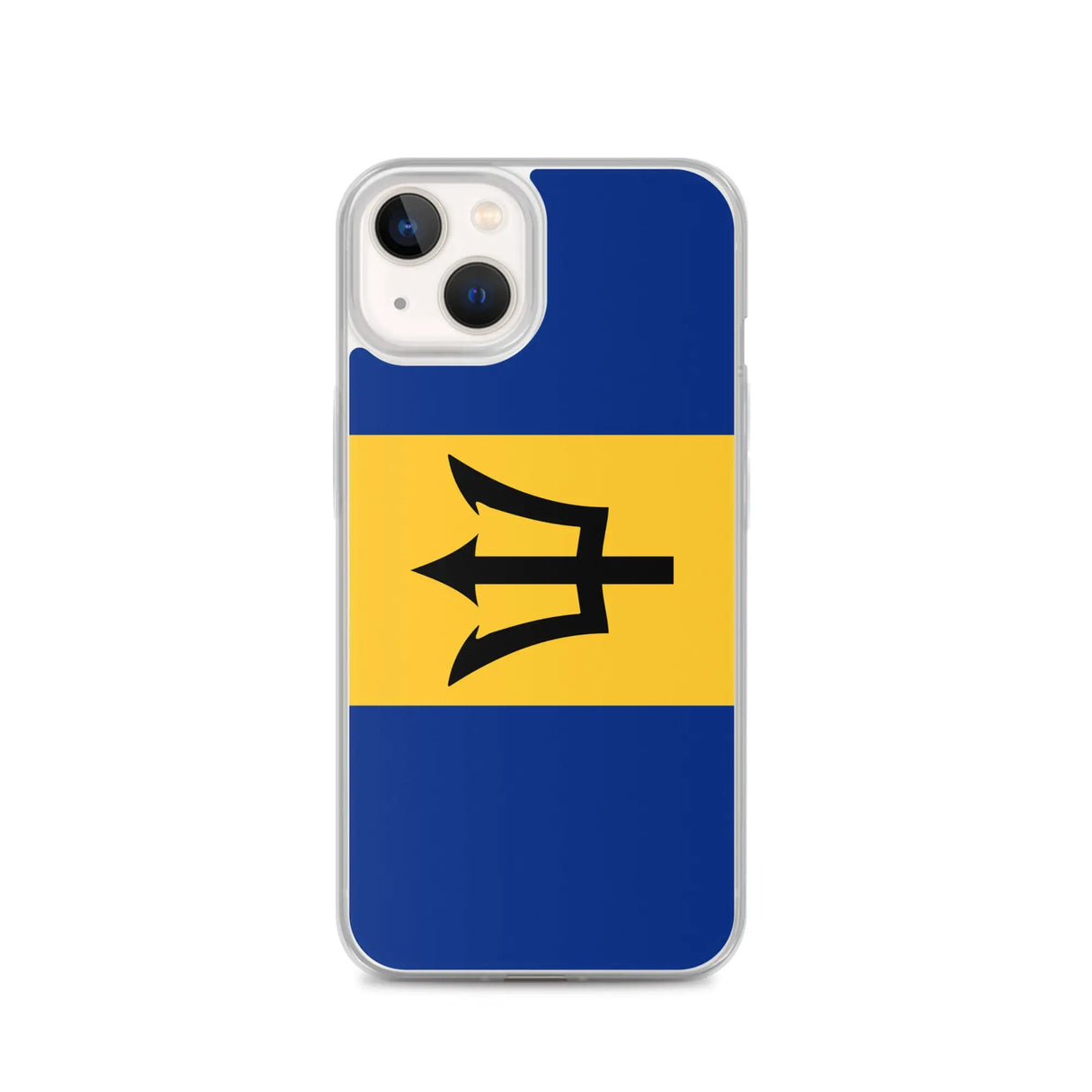 Coque iphone drapeau barbade souple antichoc transparente