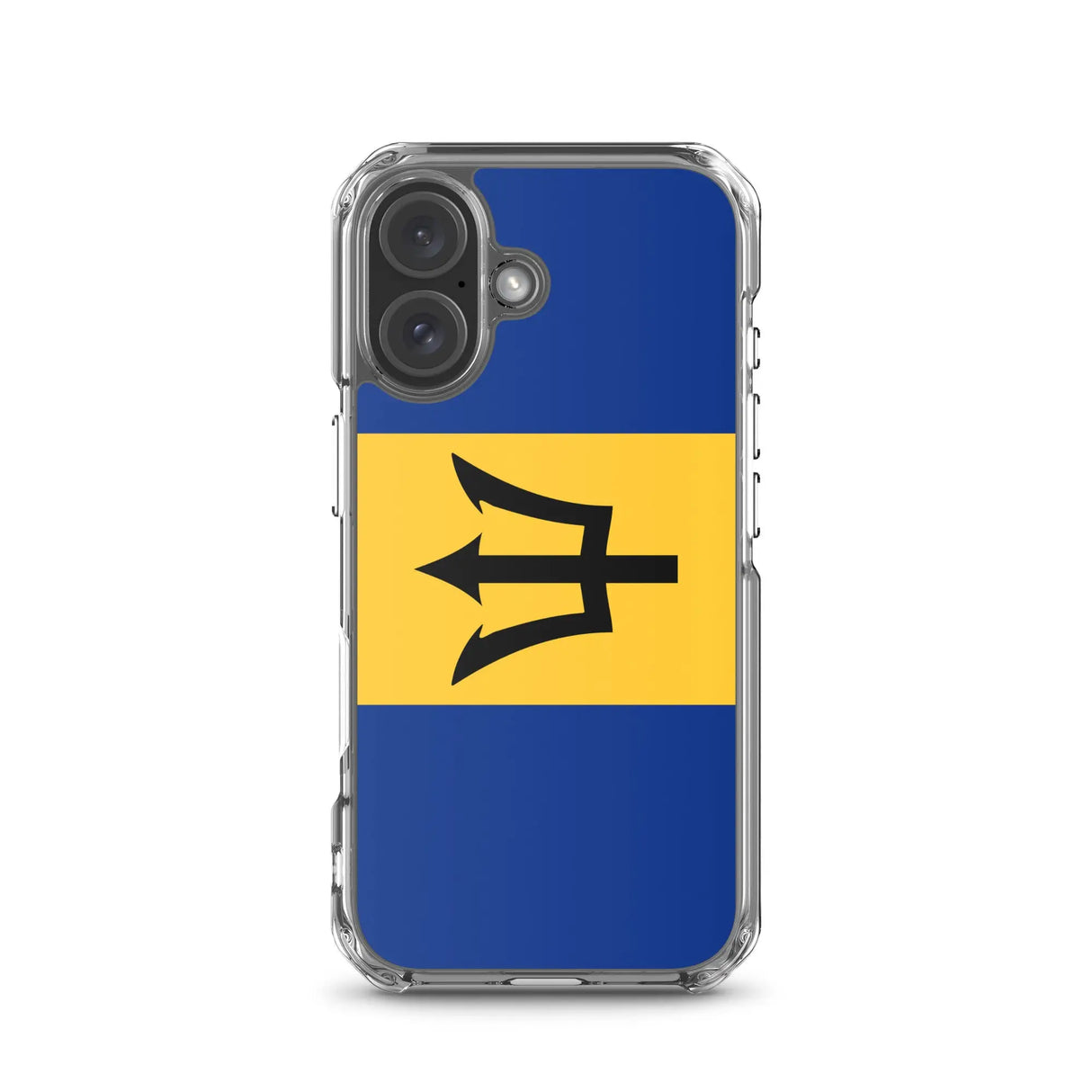 Coque iphone drapeau barbade souple antichoc transparente