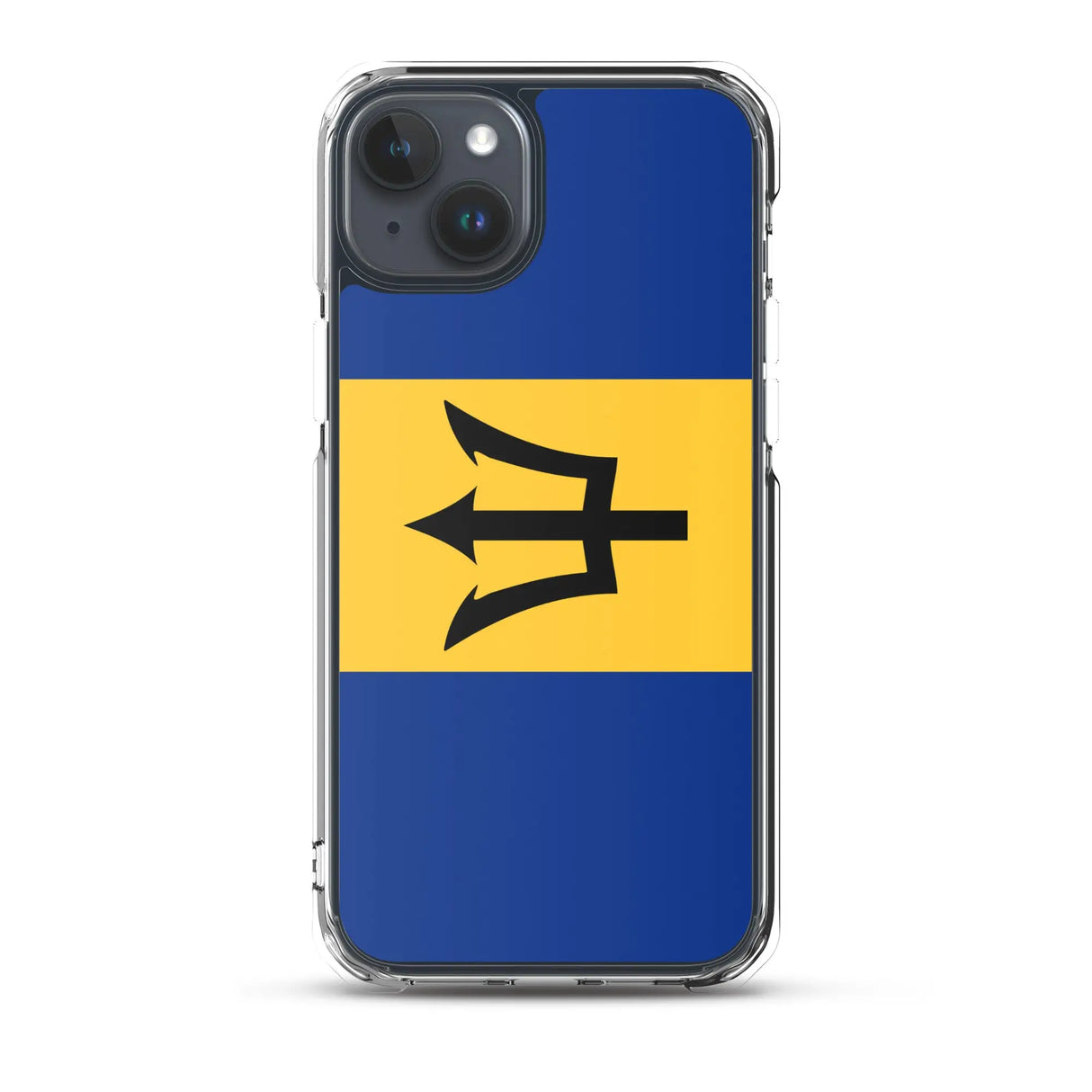 Coque iphone drapeau barbade souple antichoc transparente