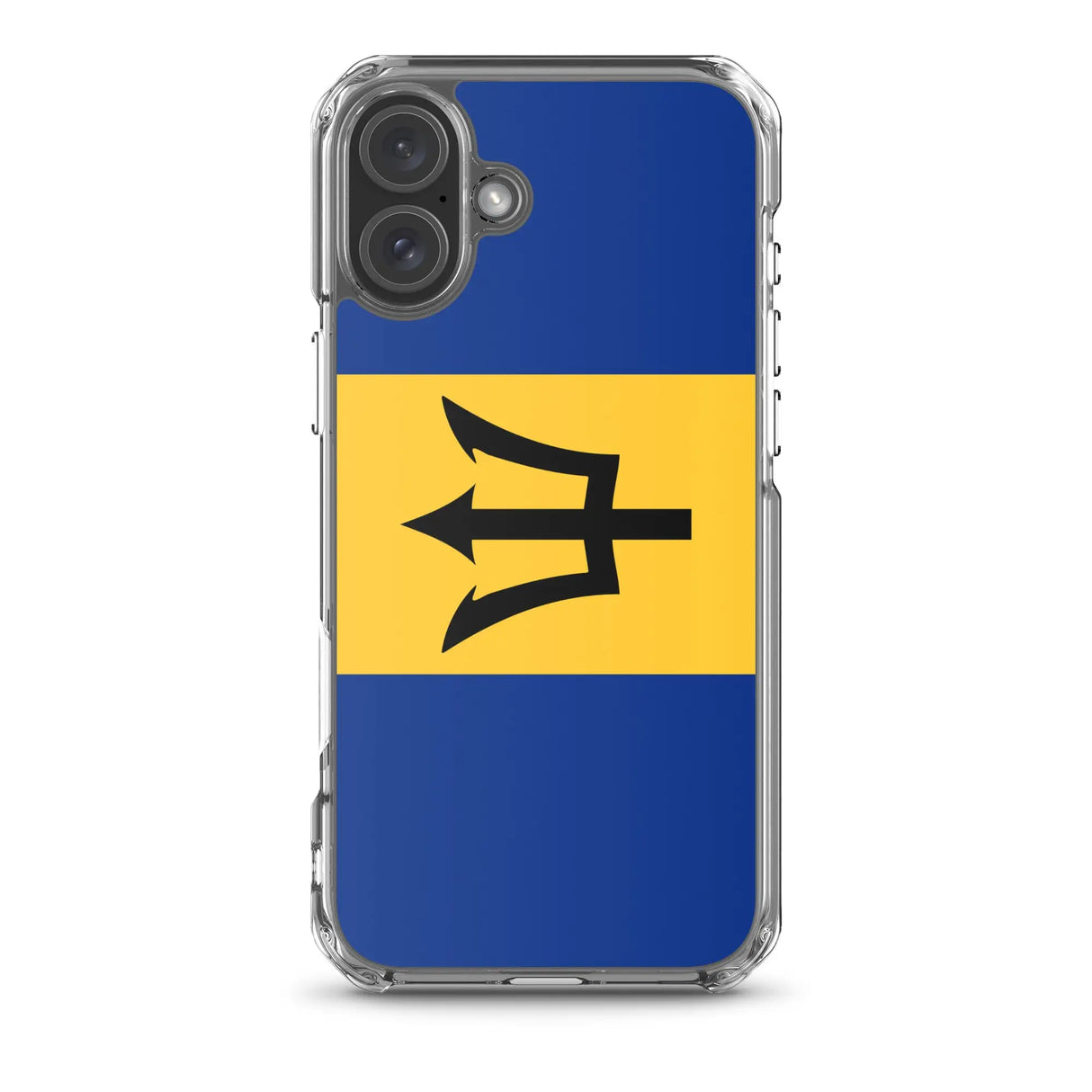 Coque iphone drapeau barbade souple antichoc transparente