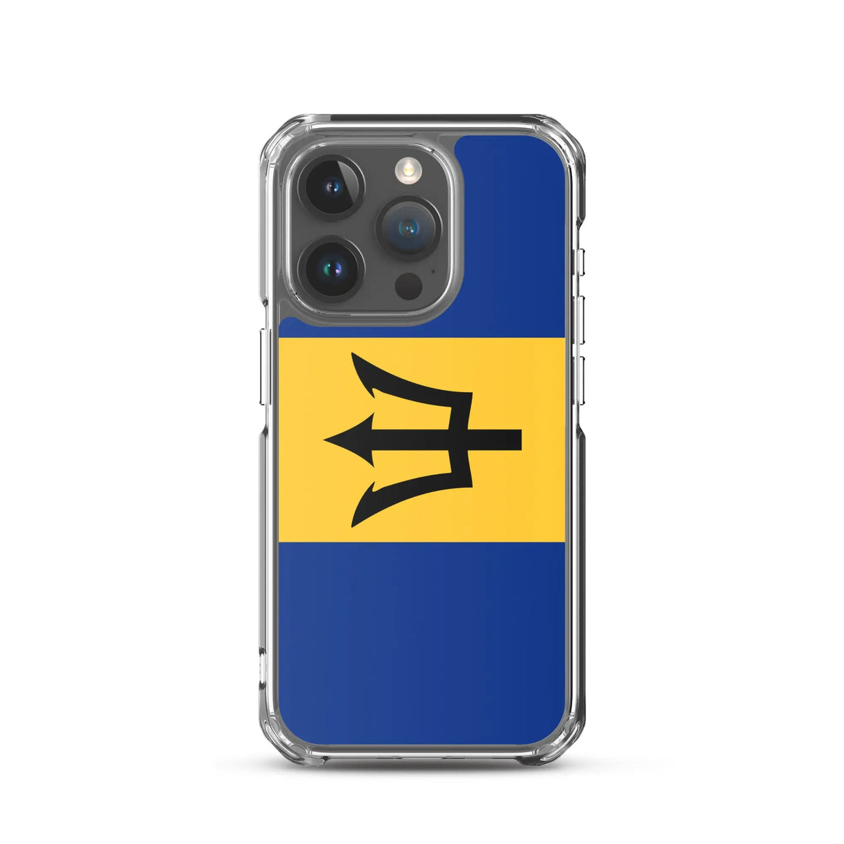 Coque iphone drapeau barbade souple antichoc transparente