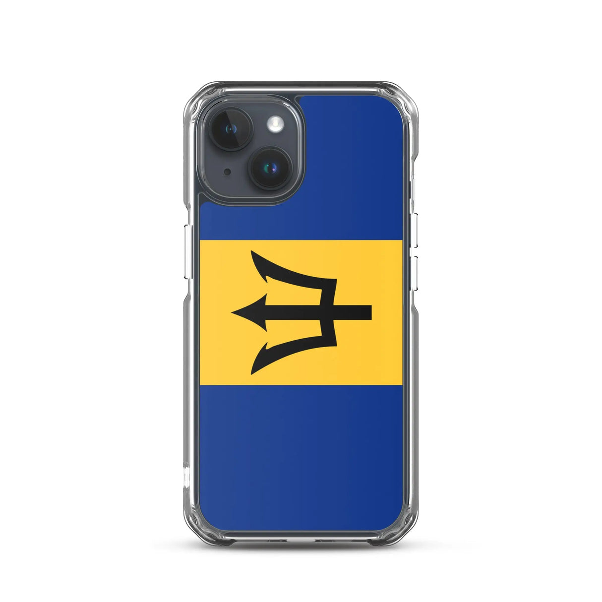 Coque iphone drapeau barbade souple antichoc transparente