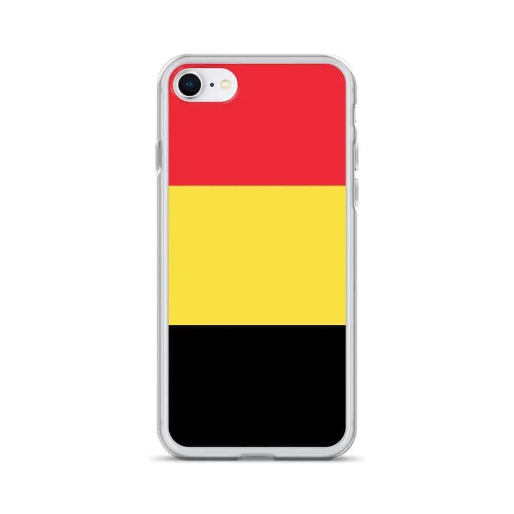 Coque iphone drapeau belgique souple résistante antichoc