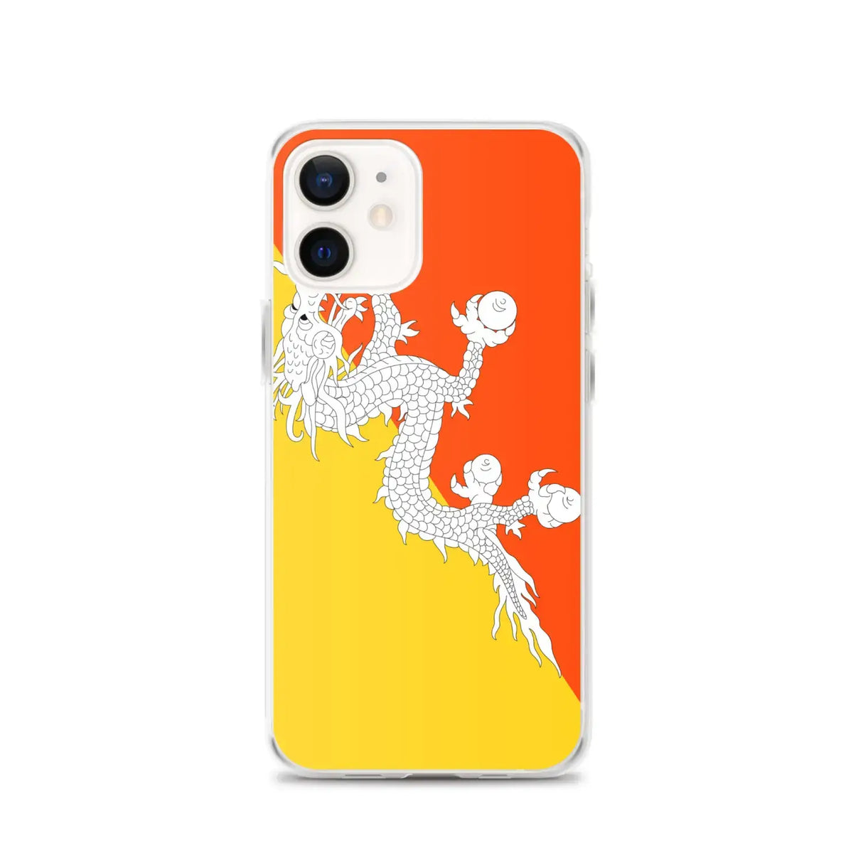 Coque iphone drapeau bhoutan souple antichoc transparente