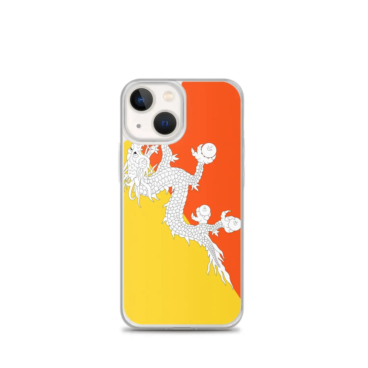 Coque iphone drapeau bhoutan souple antichoc transparente