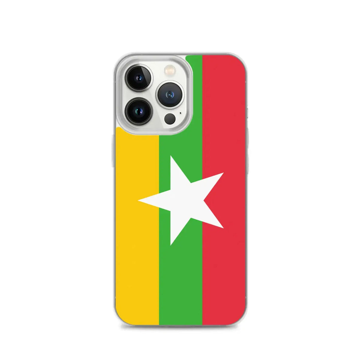 Coque iphone drapeau birmanie souple transparente antichoc