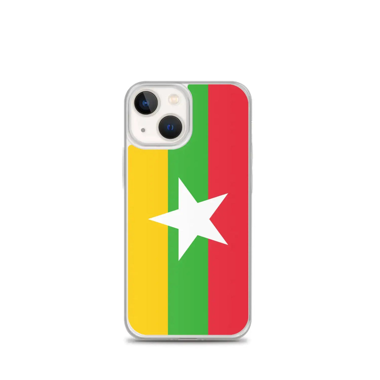 Coque iphone drapeau birmanie souple transparente antichoc