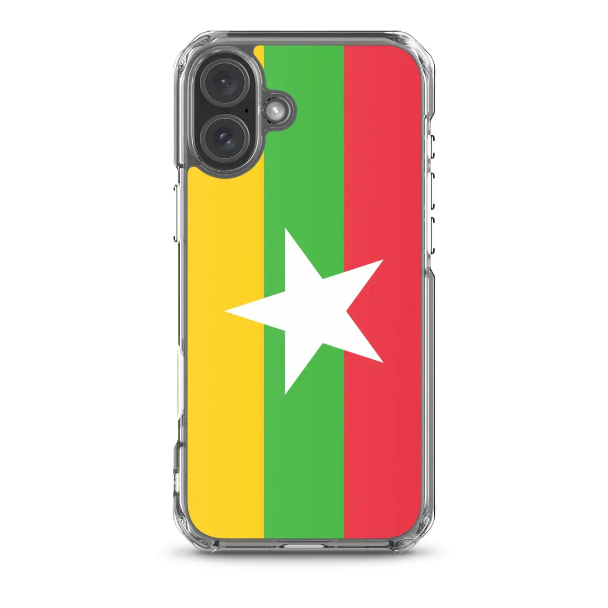 Coque iphone drapeau birmanie souple transparente antichoc