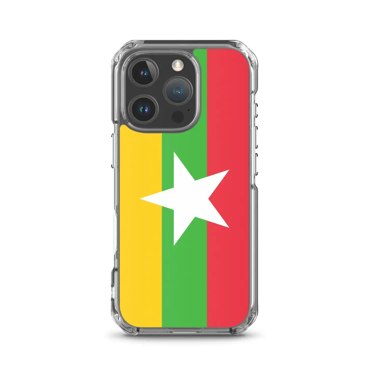 Coque iphone drapeau birmanie souple transparente antichoc