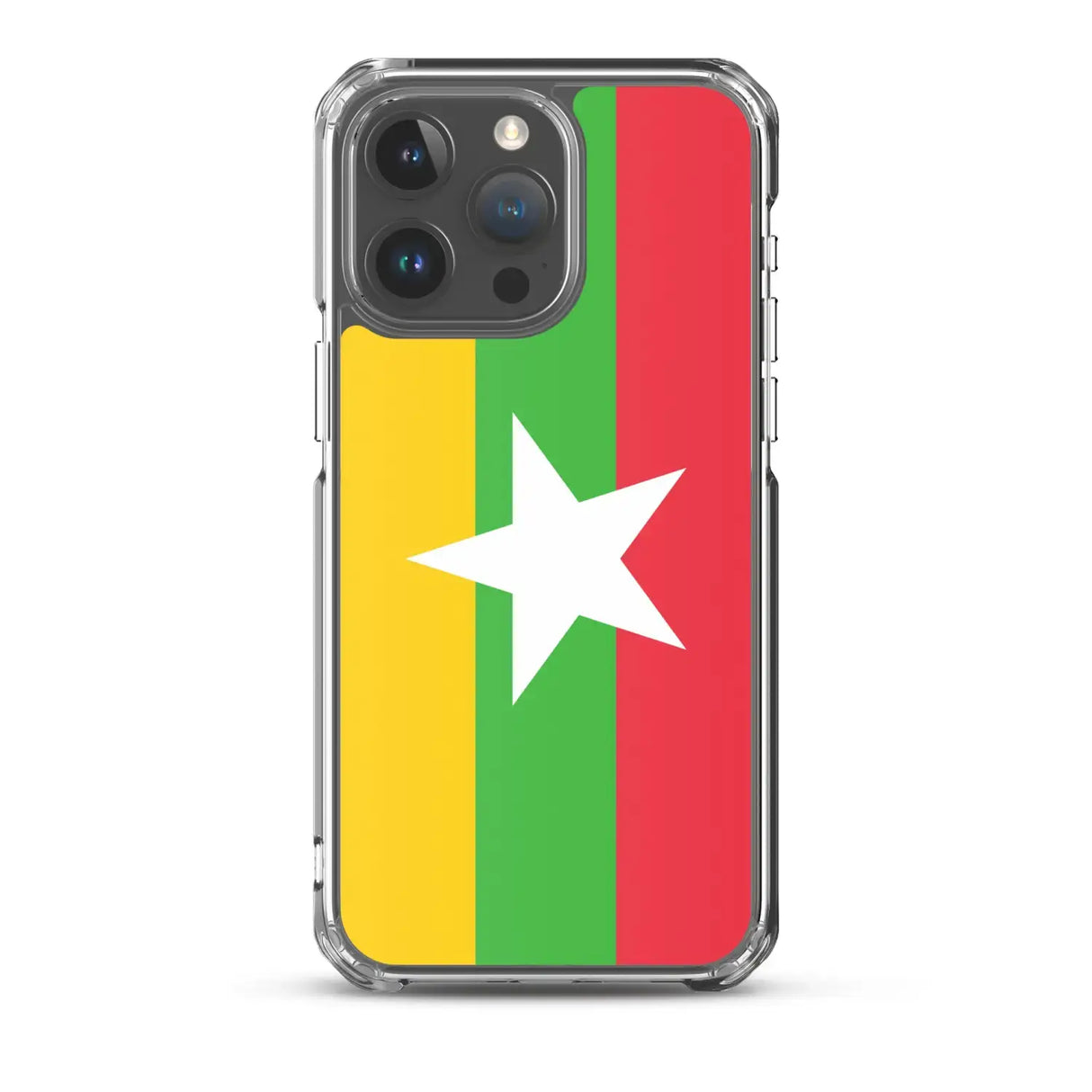 Coque iphone drapeau birmanie souple transparente antichoc