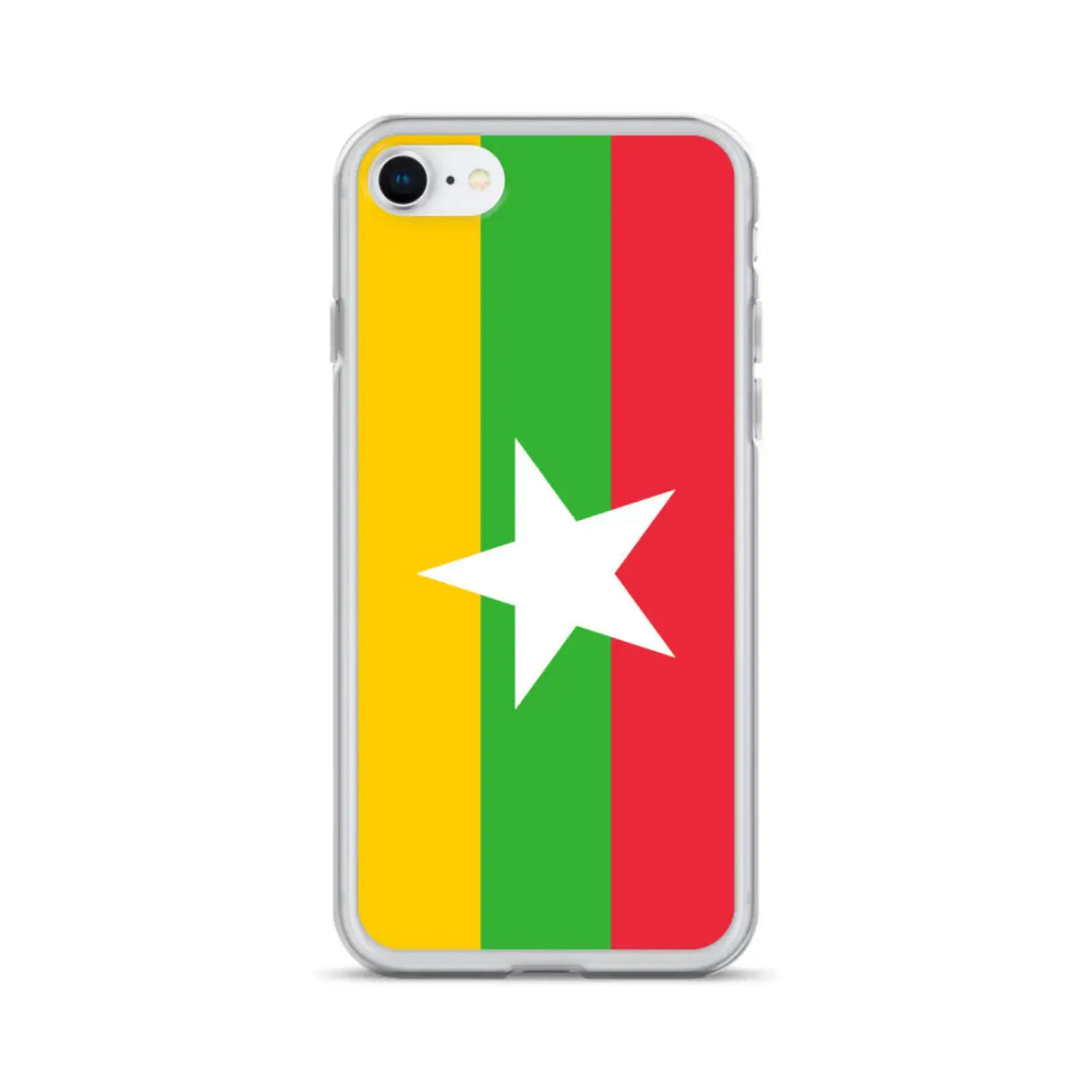 Coque iphone drapeau birmanie souple transparente antichoc