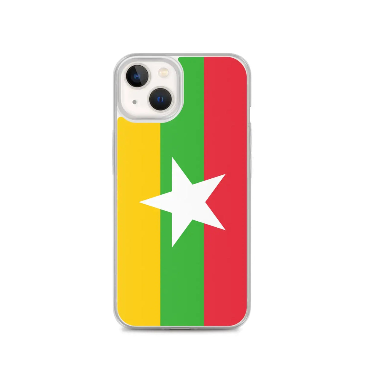 Coque iphone drapeau birmanie souple transparente antichoc