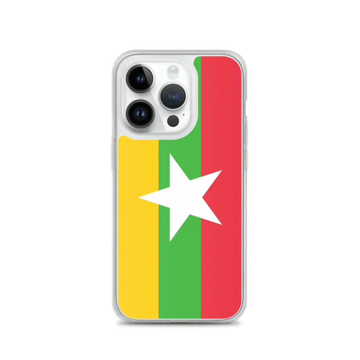 Coque iphone drapeau birmanie souple transparente antichoc