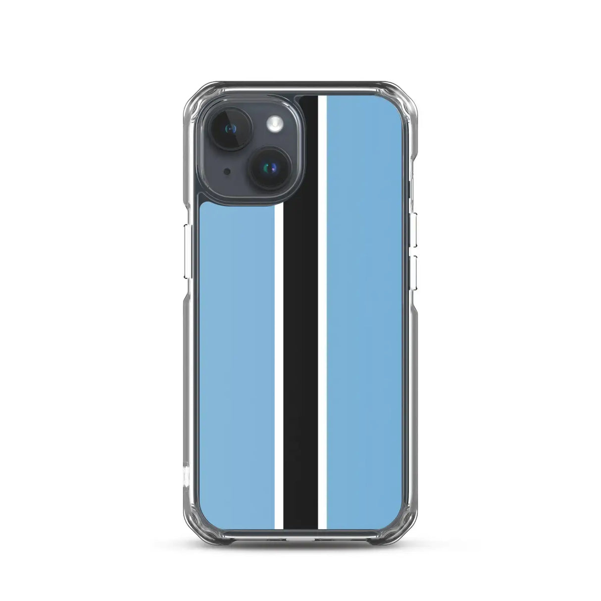 Coque iphone drapeau botswana souple antichoc transparente