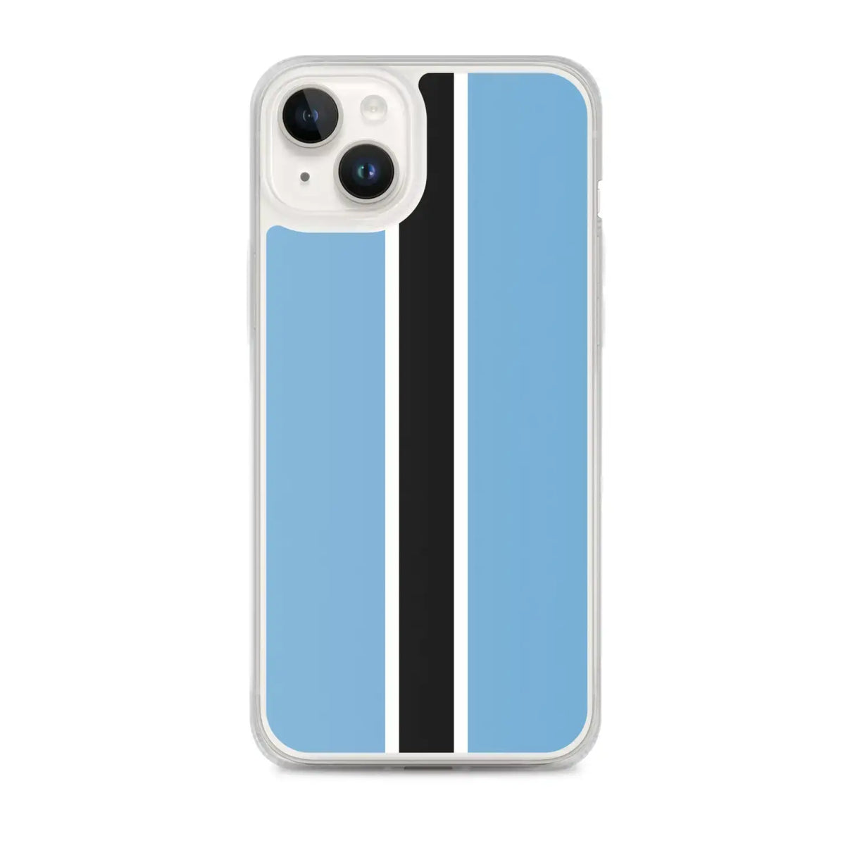 Coque iphone drapeau botswana souple antichoc transparente