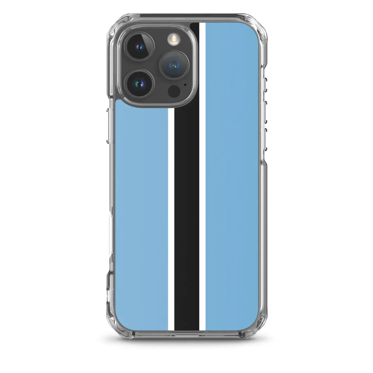 Coque iphone drapeau botswana souple antichoc transparente
