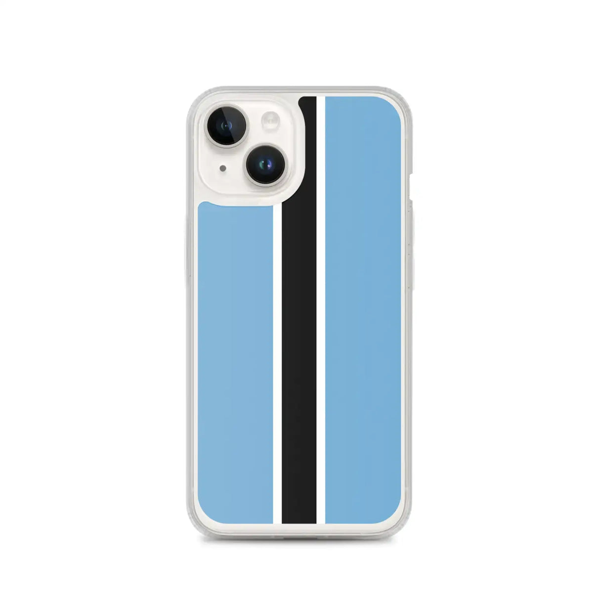 Coque iphone drapeau botswana souple antichoc transparente