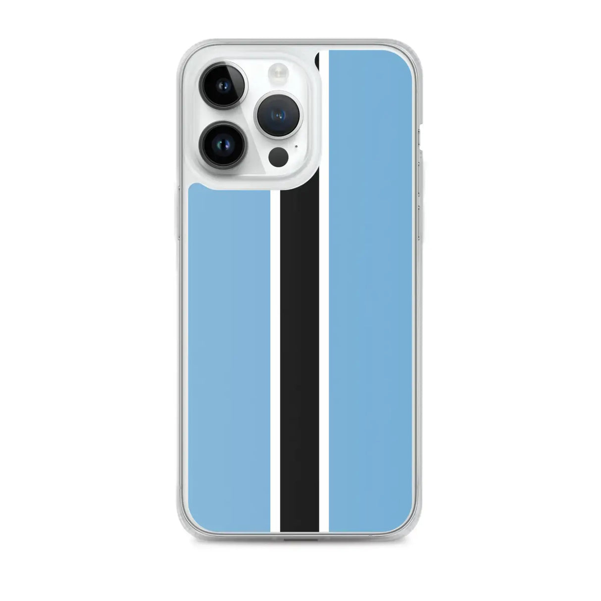 Coque iphone drapeau botswana souple antichoc transparente