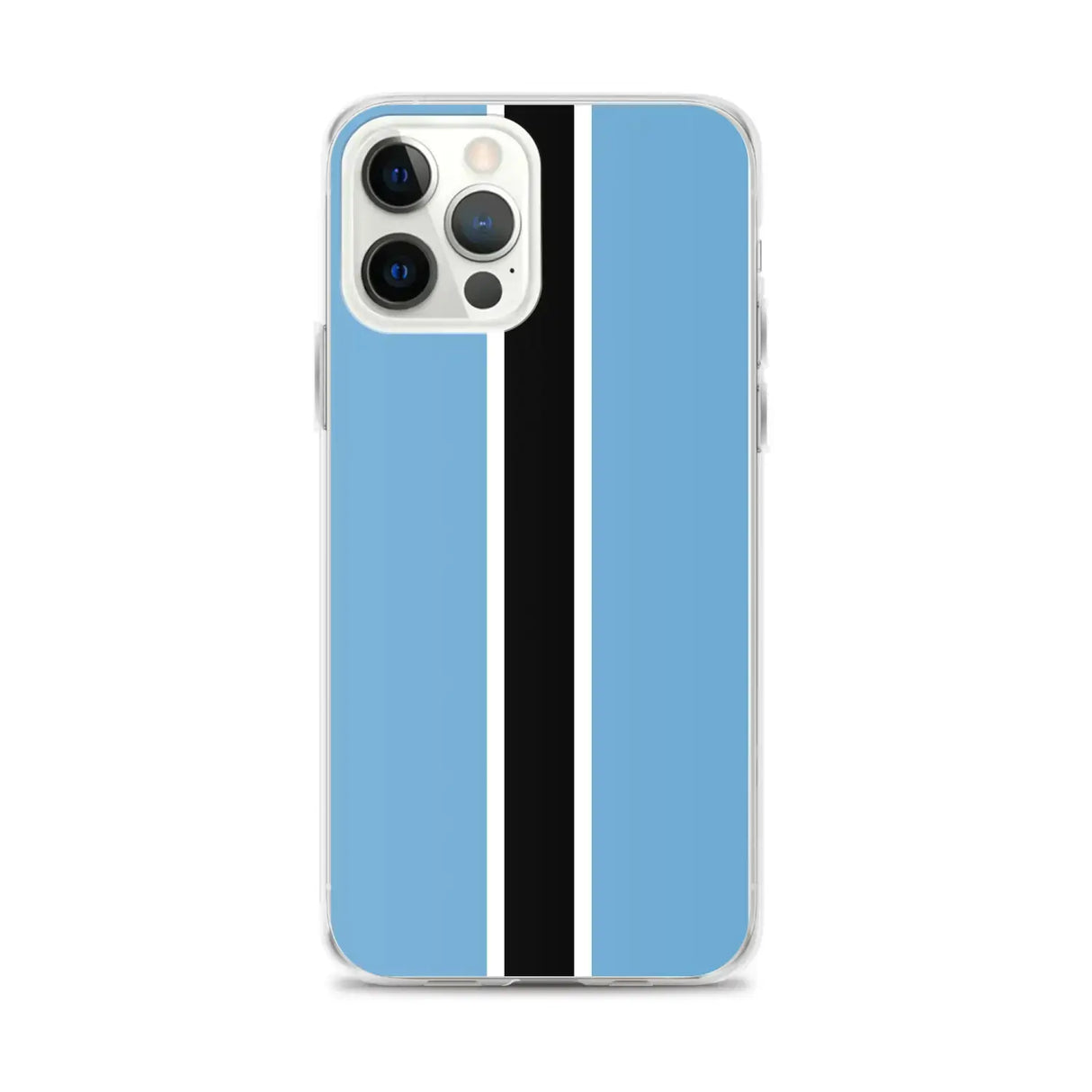 Coque iphone drapeau botswana souple antichoc transparente