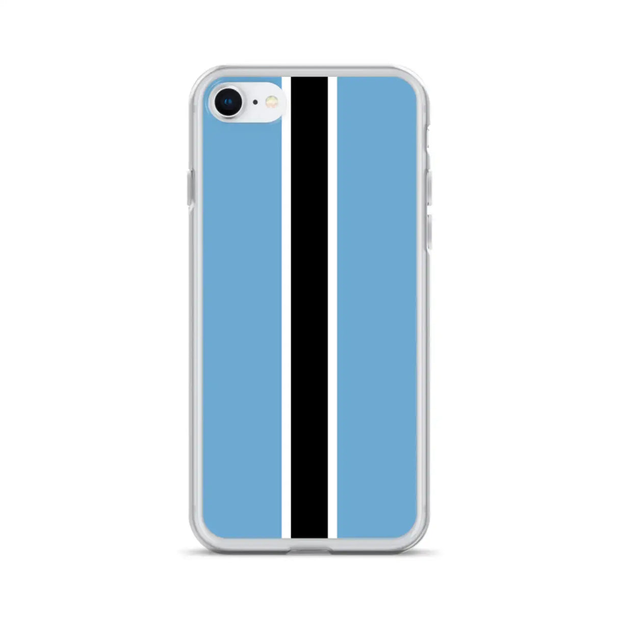 Coque iphone drapeau botswana souple antichoc transparente