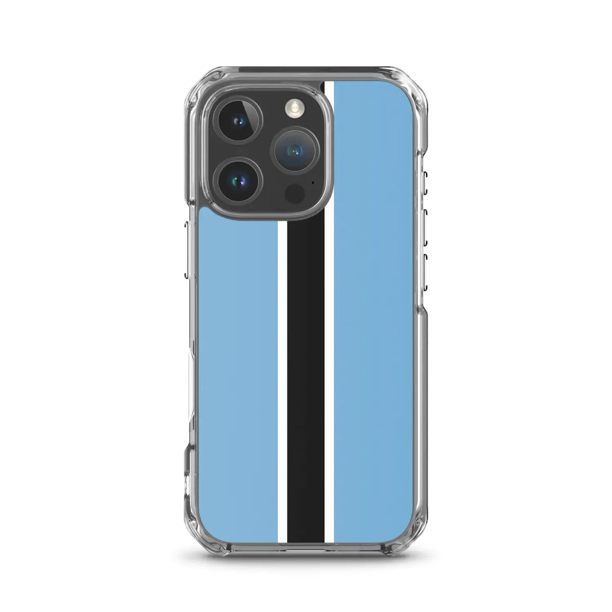 Coque iphone drapeau botswana souple antichoc transparente